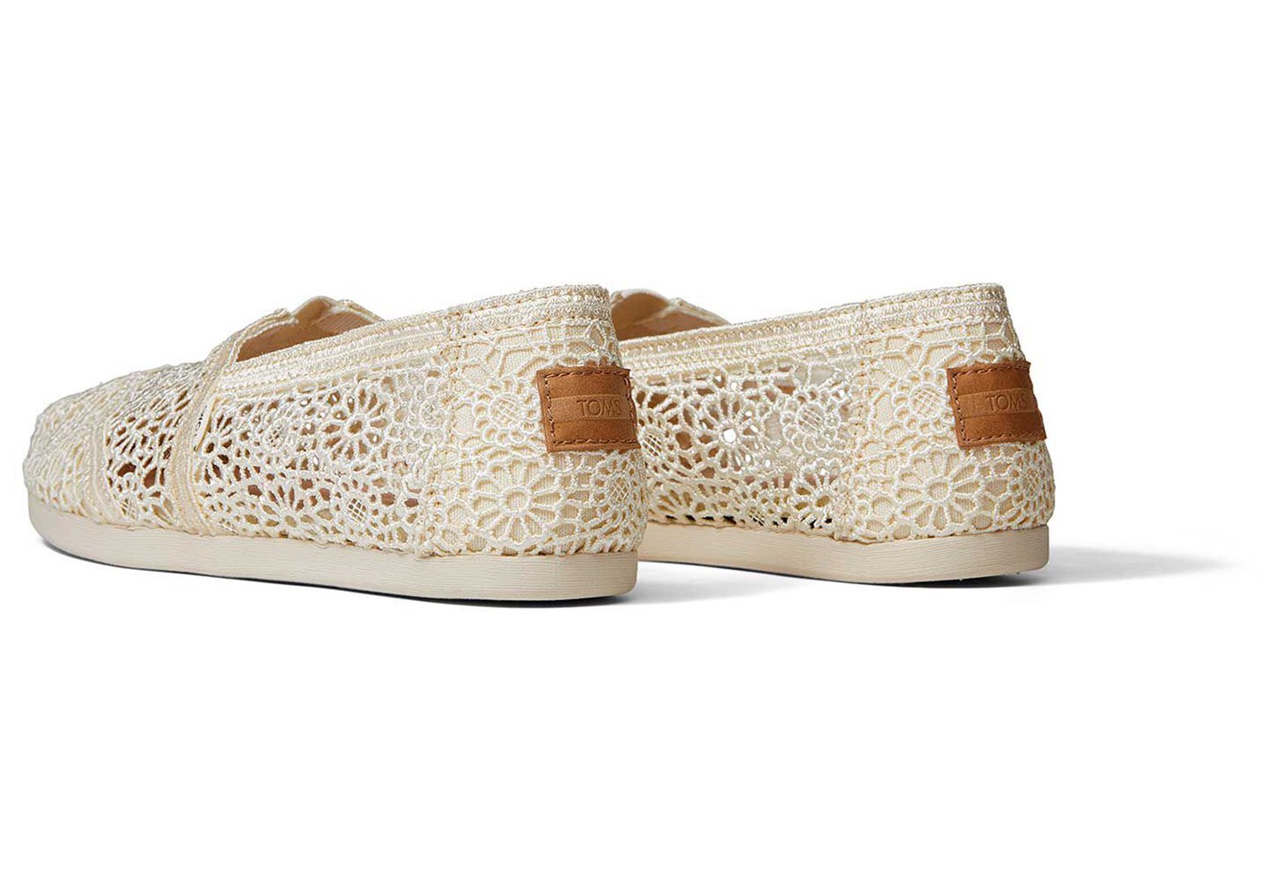 Toms Alpargata Moroccan Crochet Espadrille Beige - Womens - 25189-DNXK